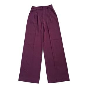 FRENCH CONNECTION Womens Size US 4 Purple High Rise Harrie Pleated Dress Pants